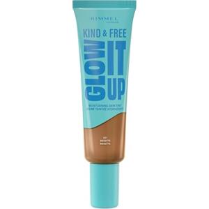 Rimmel London Kind & Free GLOW IT UP Fondotinta Idratante, 501, Noisette, Lenisce la pelle sensibile, Colorito sano e luminoso, Idrata per tutto il giorno, 30 ml