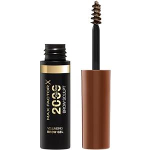 Max Factor 2000 Calorie Gel per sopracciglia, a lunga tenuta, sopracciglia più folte e voluminose, waterproof, non sbava, modella e accentua, 5 tonalità, 003 - Marrone, 4,5 ml