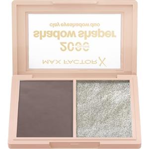 Max Factor 2000 Calorie Shadow Shaper Duo, 040 Umber Spark, Palette di ombretti in 2 step, Contorno occhi in 2 step, Formula elastica da crema a polvere, 4g