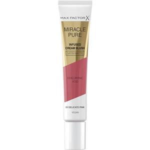 Max Factor Creamy Blush Miracle Pure - Complesso Idratante - con Acido Ialuronico & Squalane - Ultra Pigmentato - 100% Vegano, 05 Delicate Pink