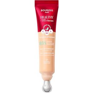 Bourjois Healthy Mix 2-in-1 Correttore in siero, Leviga rughe e segni d'espressione, Rinfresca il contorno occhi, Caffeina, Vitamine C, E e B5, Vegano, Applicatore rinfrescante, Light Vanilla, 11 ml