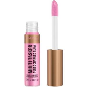 Rimmel London Rimmel Multi Tasker Turbocharged Glow Illuminante 001 Not a Basic B | Blush, bronzer e illuminante liquido con perle riflettenti per una luminosità naturale, Vitamine C & E, vegano, idratante