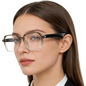 Generico Occhiali smart da uomo Occhiali Wireless con Protezione UV