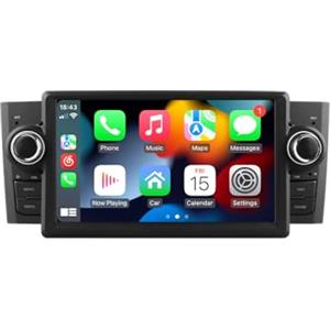 hizpo EU Stock Android 13 7 Autoradio per Fiat Grande Punto Linea 2007-2012, 4 Core 2 GB e 32 GB, Supporta Auto Wireless CarPlay/Android, Controllo del Volante, WLAN/4G, AM/FM