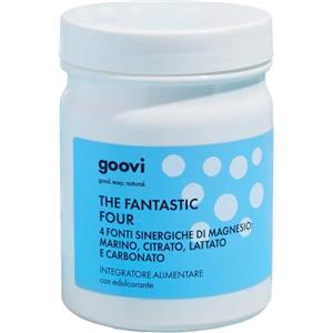 Goovi, The Fantastic Four, Integratore Magnesio in Polvere, Ideale Per Combattere Stanchezza e Stress, Contribuisce al Normale Metabolismo Energetico, 150g