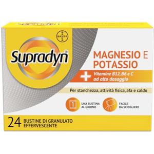 Supradyn Magnesio e Potassio, Integratore Stanchezza, Sali Minerali, 24 bst