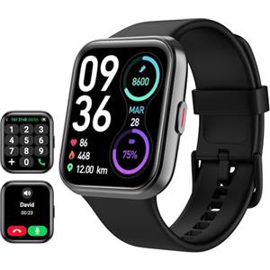 Tensky Smartwatch Uomo 1,85" Orologio Smart Watch Donna 3ATM con Chiamate, Alexa Integrata, 110+ Sport, Contapassi Monitoraggio Sonno SpO2 Frequenza Cardiaca per Samsung Android iOS