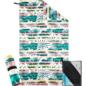Sancen Telo Mare xxl 90×180 cm, Asciugamano Grande In Microfibra Ad Asciugatura Rapida, Telo Bagno Senza Sabbia, Coperta Da Spiaggia Donna