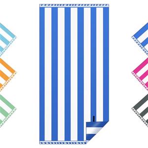 Vortix Telo Mare xxl 200x100 cm, Telo Mare Microfibra (Blu Scuro)