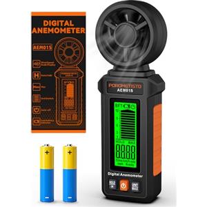 POROMETISTO Portatile Anemometro Digitale per Tende da Sole, Campeggio e HVAC