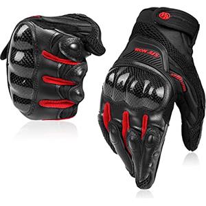 BORLENI Guanti moto da uomo Touch Screen da donna Outdoor Riding Locomotive Cavaliere Off-Road Guanti da gara All-Finger