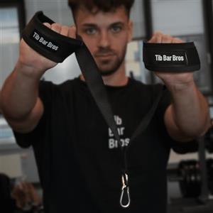 Tib Bar Bros Original Tib Bar Bros - Reverse Squat Strap Training Band for Fianchi Flexor Training and Addoms Lower Abs Fitness Leg Raises Crunches Home Gym