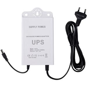 Janasiba 12V-2A Alimentazione ininterrotta per WiFi, modem, router, telecamera di sicurezza, mini UPS protezione backup batteria spina UE