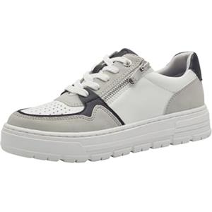 MARCO TOZZI Damen Sneaker 2-23755-44, Scarpe da Ginnastica Donna, White/Black, 37 EU