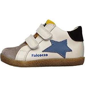 Falcotto ALNOITE High VL-Sneakers in Pelle e Suede-Bianco