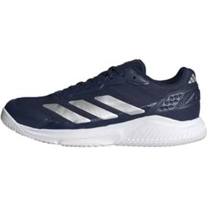 adidas Uomo Courtquick Mens Padel Shoes, Dark Blue/Silver Met./Ftwr White, 36 2/3 EU