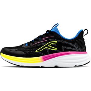 Hundred Soft Stride, Scarpa da Corsa Uomo, Nero, Blu e Verde Lime, 42 EU
