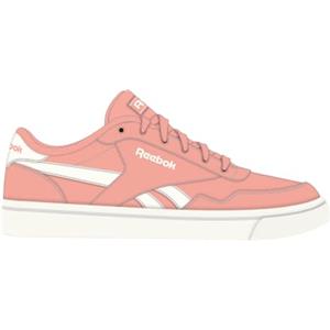 Reebok Court Advance Vulc Sneaker, Jelly Peach/Chalk, 36 EU