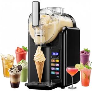 serebrant Macchina per Granita,granitore per granite slushie machine,Macchina per slushy da 2L,7 programmi preimpostati Adatto per preparare gelati, frullati, milkshake, cocktail ghiacciati e margarita (nero)