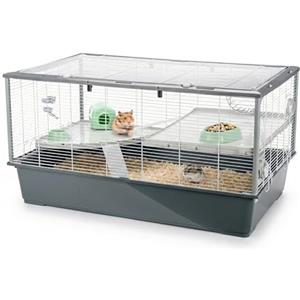 Ferplast Gabbia per criceti CRICETI 100 spaziosa accessoriata robusta vari livelli