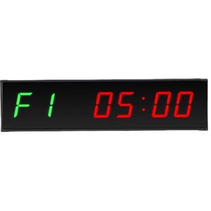 Asixxsix Timer da Palestra, Display LED da 1,57 Pollici con Cronometro con Conto alla Rovescia Telecomandato, 6 modalità di Allenamento per Allenamento Fitness Palestra a Casa Boxe (Spina Europea)