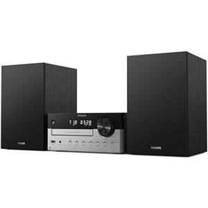 Philips TAM4205M2 Sistema Micro Hi-Fi - 80W, Altoparlanti Bass Reflex, CD, FM, USB, Audio-in, Bluetooth 5.4, Auracast, Digital Sound Control, Telecomando, Imballaggio ecologico