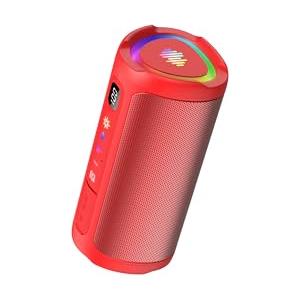 aowoka Cassa Bluetooth 5.4 Potente 20W, Doppio Driver Basso, 20H Autonomia, Casse Bluetooth Portatile con 2 EQ Modalità+Display Digitale, 7 RGB, TF, Accoppiamento TWS, Altoparlante Bluetooth da Esterno Feste