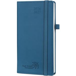 POPRUN Agenda 2026 2027 Settimanale Tascabile 8,8 x 16,3cm