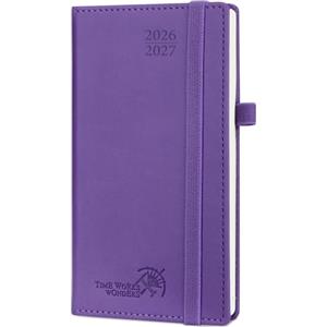 POPRUN Agenda 2026 2027 Settimanale Tascabile 8,8 x 16,3cm