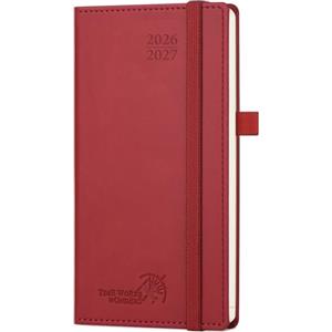 POPRUN Agenda 2026 2027 Settimanale Tascabile 8,8 x 16,3cm