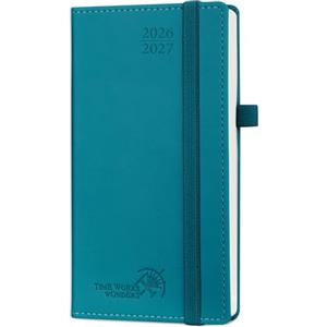 POPRUN Agenda 2026 2027 Settimanale Tascabile 8,8 x 16,3cm