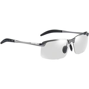 Generic Occhiali da sole che cambiano colore, occhiali da sole Smart Transition - Occhiali da sole polarizzati antiriflesso per guida, protezione UV400, per attività all'aperto, ciclismo, bianco, Refer