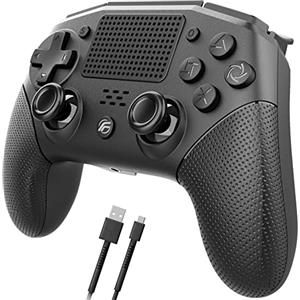 FENNER Controller per Ps4 (V2) PS4/Pro/Slim PROGRAMMABILE, Joypad Wireless, Doppia vibrazione a 6 Assi Giroscopio, Accelerometro integrato Jack 3.5 mm Batteria al litio 600 mAh Pad Joystick