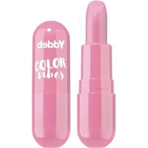 deBBY, COLOR VIBES Rossetto Cremoso, Colore 16 Crazy Pink | Colore Pieno, Finish Luminoso, Idratante grazie al Burro di Karitè e Olio di Argan