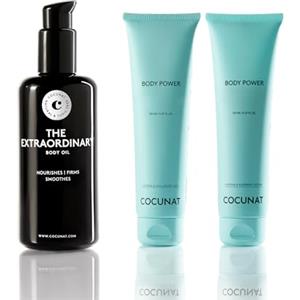 COCUNAT Body Power + Olio Antismagliature Pack Corpo Rassodante | Gel anticellulite con Caffeina e Alghe Rosse + Olio 3 in 1 Rosa Canina, Argan e Mandorle. Toxic Free.