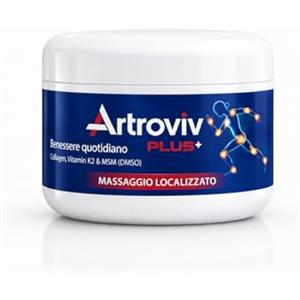 Generico Artroviv Plus+ Emulgel 50g - Crema per massaggio localizzato - Effetto rinfrescante con Arnica, MSM e Boswellia - Uso esterno