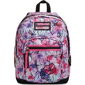 Seven Freethink Zaino Scuola Media Ragazza, Scuola Elementare 34L, Doppio Scomparto, Tasca PC e Borraccia, rosa