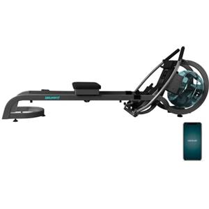 Cecotec Vogatore Resistenza Acqua Drumfit Rower 20000 Neptuno. Serbatoio 11L, Sellino Regolabile, Peso Massimo 135Kg, Schermo LCD, Supporto per Dispositivi, App, Doppio Manubrio
