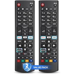 YOSUN 【Confezione da 2】per Telecomando-LG-Smart-TV,Universale per Tutti i Telecomando LG Originale