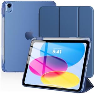 TiMOVO Cover Custodia per iPad A16 11"/10 Gen 10,9", Grigio Blu