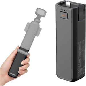 SMALLRIG Impugnatura Porta Batteria per DJI Osmo Pocket 4/3, Power Grip da 5000 mAh con Ricarica Rapida da 20W, Connessione Audio per Microfono Wireless, Filettatura da 1/4" per Treppiede, 5705