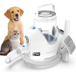Neakasa P2 Pro Kit per toelettatura e aspirazione a vuoto per animali domestici, nuova generazione Tosatrice per Cani e Gatto Pelo Lungo Professionale (Blu)