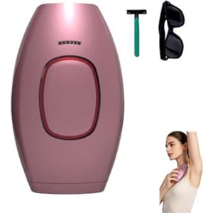 QTERHYD Solippy Luce Pulsata,Solippy Loop Pilatore Laser,Epilatore A Luce Pulsata Con 5 Intensità,Per Gambe, Braccia, Ascelle E Zona Bikini，Rosa