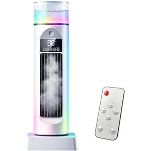 Generico Ventilatore a torre Ventilatore a colonna oscillante silenzioso con serbatoio 'acqua 6 livelli di velocità