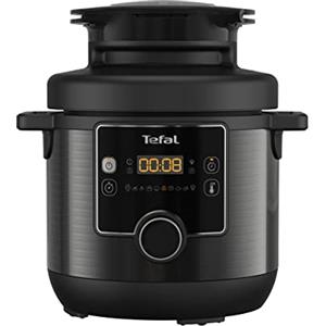 Tefal CY7788 Turbo Cucina & Fry Multicooker | Pentola a pressione e friggitrice ad aria calda | 14 programmi di cottura automatici | Coperchio extra Crisp | Versatile | Capacità 7,6 litri | Con