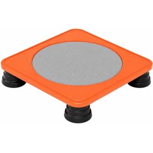 rockible Trampolino per Bambini Trampolino Compatto Indoor Tappeto Rotondo Rimbalzello Base Stabile Silenzioso con Sostegni Ammortizzati in PP Adatto a Motricità Giochi in Casa Salotto, Arancione