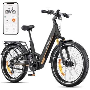 ENGWE E26 3.0 Pro 26 Bici Elettrica per Adulti | Motore Centrale eSUV da 100Nm e Sospensioni a 4 Bracci, Batteria da 48V 15Ah con Fino a 135KM, Dotata di GPS e APP