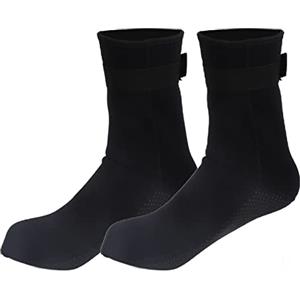 QANYEGN Calzini da Immersione in Neoprene da 3 mm, Calzini Termici da Immersione Profonda, Calzini da Muta da Sub Elastici con Resistenza allo Scivolamento per Donna Uomo (l)