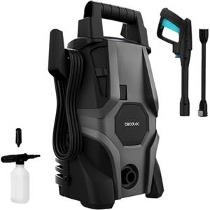 Cecotec Idropulitrice ad Alta Pressione HydroBoost 1400 Essential Plus. 1400 W, Pressione 105 bar, Casa, Giardino o Auto, Portata 426 l/h, Pompa in Alluminio, Raggio d'Azione 9m