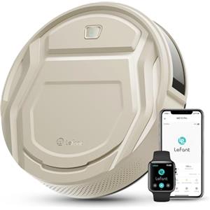 Lefant Robot Aspirapolvere con 2200Pa,120 Minuti,Senza Grovigli, Ultra Sottile,Wi-Fi/App/Alexa, Potenziamento Tappeto,Ideale per Peli di Animali Domestici Aspirapolvere Robot M210-Pro Grigio Champagne
